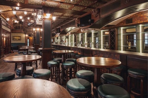 Bespoke upholstery for luxury restaurant interior.